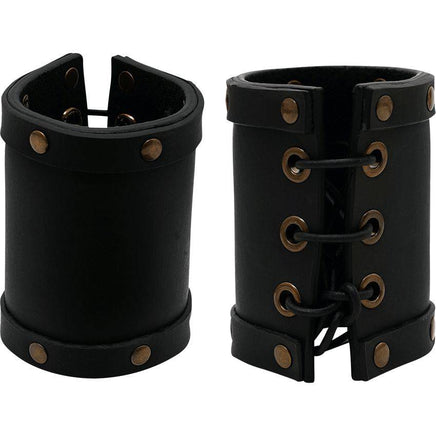 Pirate Leather Wrist Bracers-GoblinSmith