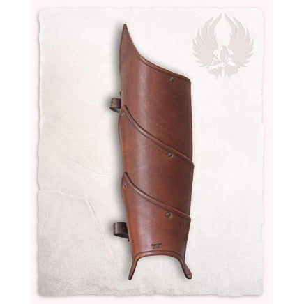 Alistair Leather Greaves-GoblinSmith