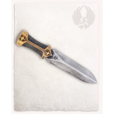 Ferro Deluxe Larp Throwing Dagger Gold-GoblinSmith