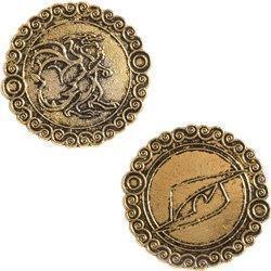 Gold Dragon Coins - 10 Pcs-GoblinSmith