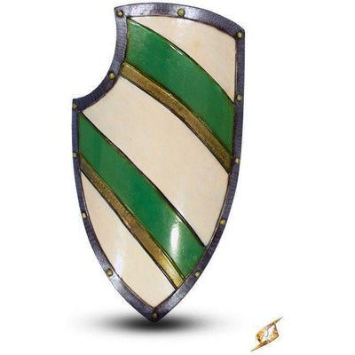 Knight'S Larp Shield - Green/White-GoblinSmith