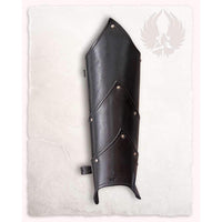 Alistair Leather Greaves-GoblinSmith