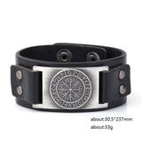Leather Bracelet Norse Runes-GoblinSmith