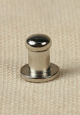 Button Rivet 5x, 7,6 x 4,5mm, M3, Brass/Nickel-GoblinSmith
