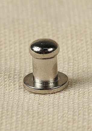 Button Rivet 5x, 7,6 x 4,5mm, M3, Brass/Nickel-GoblinSmith
