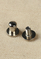 Button Rivet 5x, 7,6 x 4,5mm, M3, Brass/Nickel-GoblinSmith