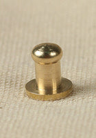 Button Rivet 5x, 7,6 x 4,5mm, M3, Brass-GoblinSmith