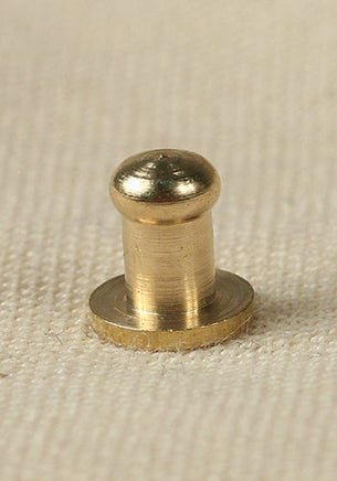 Button Rivet 5x, 7,6 x 4,5mm, M3, Brass-GoblinSmith