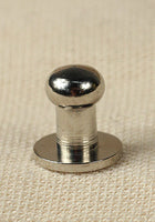 Button Rivet 5x, 9,5 x 6,2mm, M3, Brass/Nickel-GoblinSmith