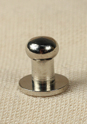 Button Rivet 5x, 9,5 x 6,2mm, M3, Brass/Nickel-GoblinSmith