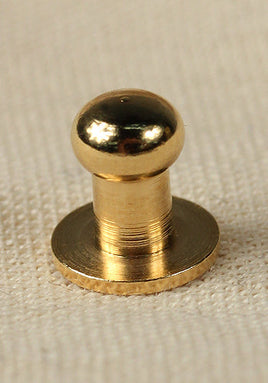 Button Rivet 5x, 9,5 x 6,2mm, M3, Brass/Gold-GoblinSmith