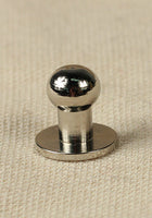 Button Rivet 5x, 9,8 x 6,8mm, M3, Brass/Nickel-GoblinSmith