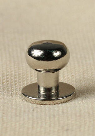 Button Rivet 5x, 9,7 x 8,0mm, M3, Brass/Nickel-GoblinSmith