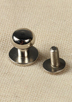 Button Rivet 5x, 9,7 x 8,0mm, M3, Brass/Nickel-GoblinSmith