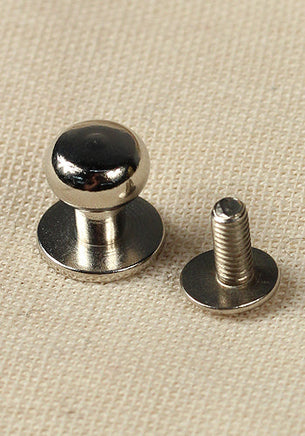 Button Rivet 5x, 9,7 x 8,0mm, M3, Brass/Nickel-GoblinSmith