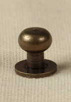 Button Rivet 9,7 x 8,0mm, M3, Antique Brass-GoblinSmith