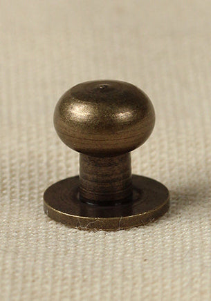 Button Rivet 9,7 x 8,0mm, M3, Antique Brass-GoblinSmith