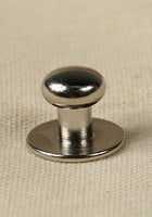 Button Rivet 5x, 12 x 9,8mm, M3, Brass/Nickel-GoblinSmith