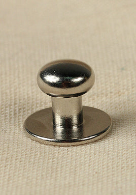 Button Rivet 5x, 12 x 9,8mm, M3, Brass/Nickel-GoblinSmith