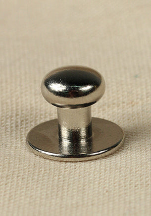 Button Rivet 5x, 12 x 9,8mm, M3, Brass/Nickel-GoblinSmith
