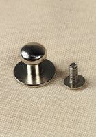 Button Rivet 5x, 12 x 9,8mm, M3, Brass/Nickel-GoblinSmith