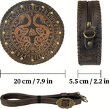 Viking Style Embossed Belt Bag-GoblinSmith