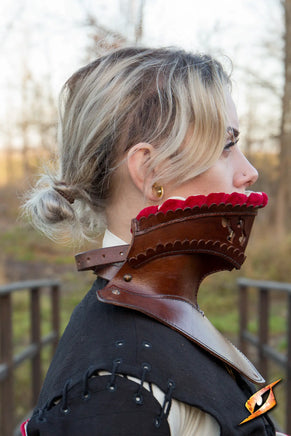 Noble Leather Bevor-GoblinSmith