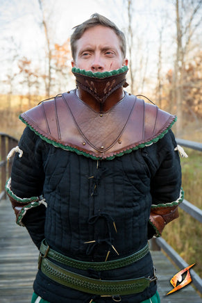 Noble Leather Bevor-GoblinSmith