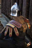 Roman Shoulder Armour - Brown-GoblinSmith