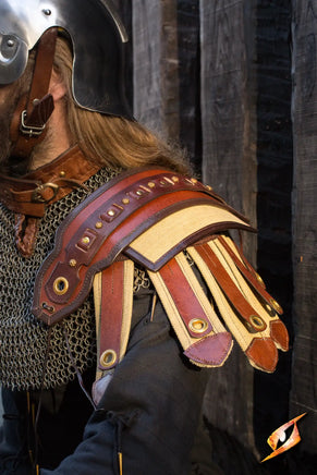 Roman Shoulder Armour - Brown-GoblinSmith