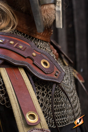 Roman Shoulder Armour - Brown-GoblinSmith