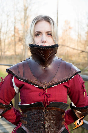 Noble Leather Gorget-GoblinSmith