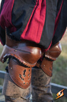 Noble Leather Poleyns-GoblinSmith