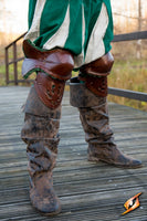 Noble Leather Poleyns-GoblinSmith
