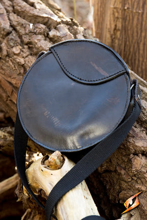 Round Leather Bag-GoblinSmith