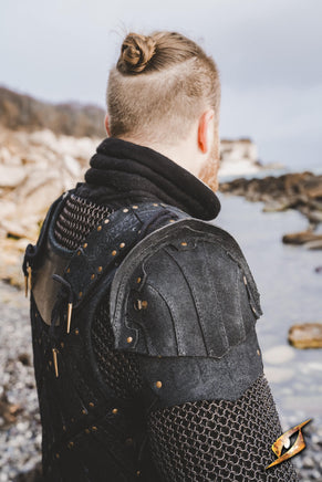 Woodsman Suede Shoulder Armour-GoblinSmith