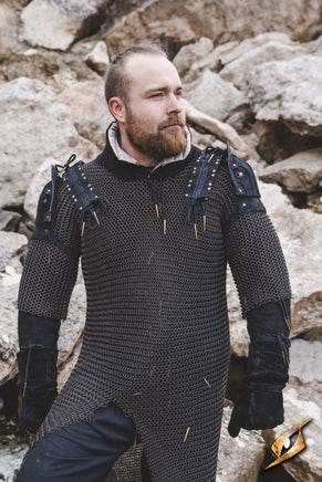 Woodsman Suede Shoulder Armour-GoblinSmith