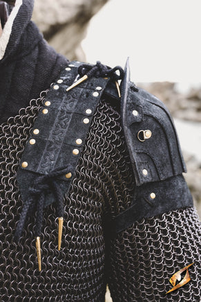 Woodsman Suede Shoulder Armour-GoblinSmith