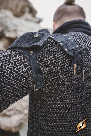 Woodsman Suede Shoulder Armour-GoblinSmith