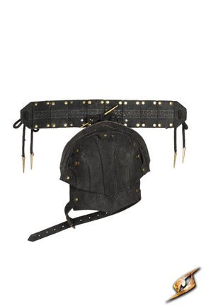 Woodsman Suede Shoulder Armour-GoblinSmith