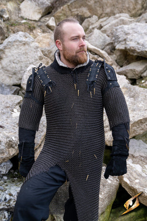 Woodsman Suede Shoulder Armour-GoblinSmith