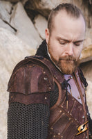 Woodsman Suede Shoulder Armour-GoblinSmith