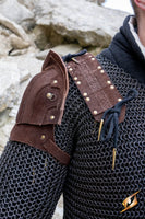 Woodsman Suede Shoulder Armour-GoblinSmith