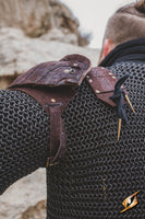 Woodsman Suede Shoulder Armour-GoblinSmith