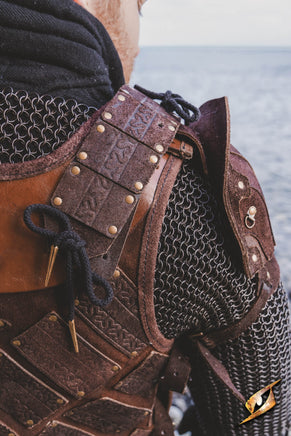 Woodsman Suede Shoulder Armour-GoblinSmith