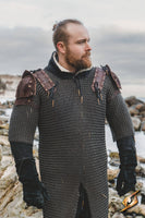 Woodsman Suede Shoulder Armour-GoblinSmith