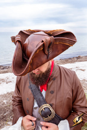 Pirate Hat - Faux Leather-GoblinSmith