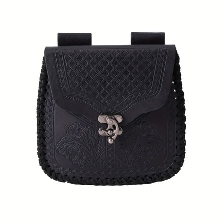 Viking Style Embossed Belt Bag-GoblinSmith