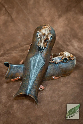 Barbarian Greaves PU - L/XL-GoblinSmith