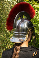 Galea Roman Helmet w. Plume-GoblinSmith